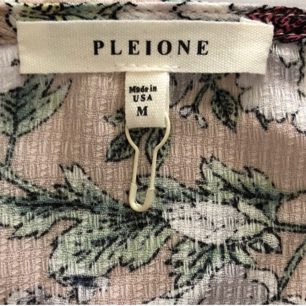 PLEIONE Floral Kimono Cardigan Size Medium - Picture 5 of 6
